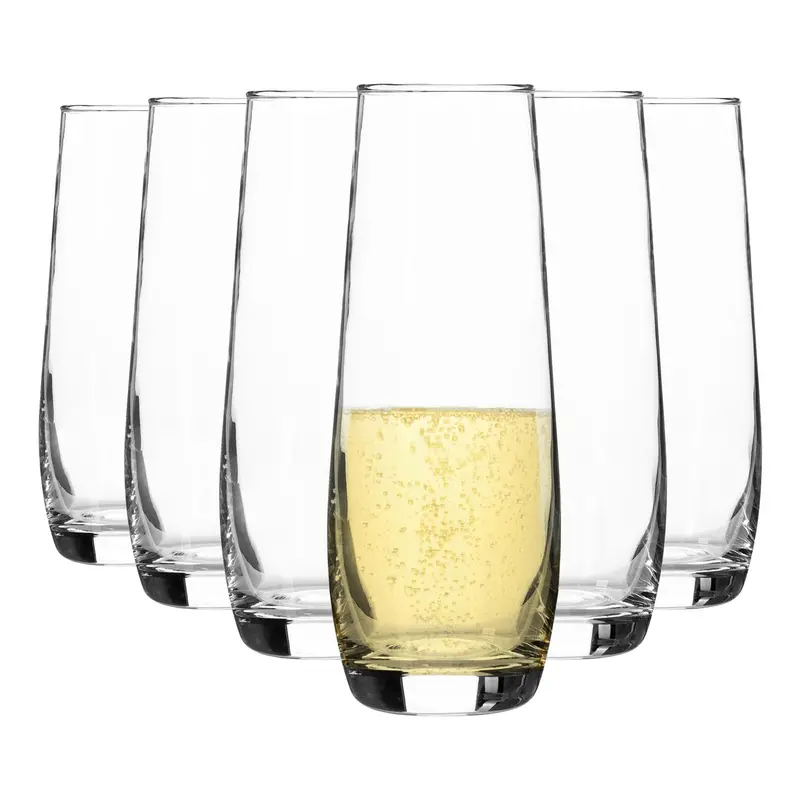 Set Of Six 230Ml Corto Stemless Champagne Flutes 1
