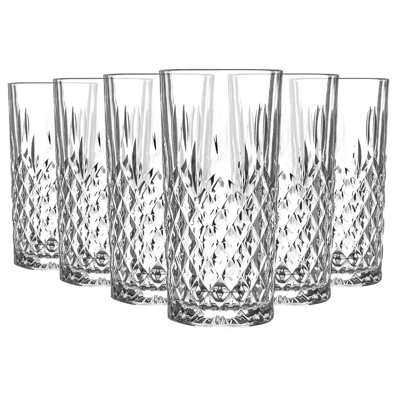 Set Of Six 356Ml Odin Highball Glasses For Whiskey And Cocktails 1