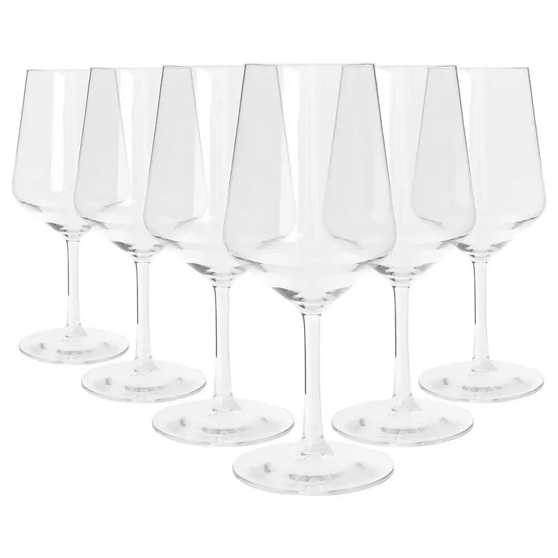 Set Of Six 500Ml Reusable Bpa-Free Plastic Wine Glasses 1