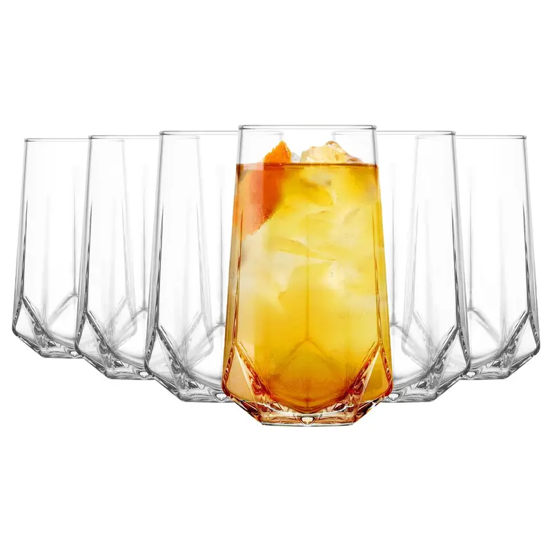Set Of Six Valeria Highball Glasses – 460Ml Each 1