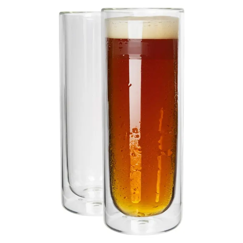 Set Of Two 330Ml Double-Walled Highball Glasses 1