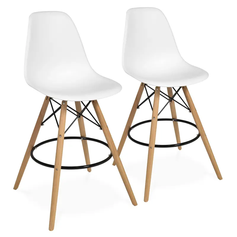 Set Of Two Mid-Century Inspired Counter Height Stools 1