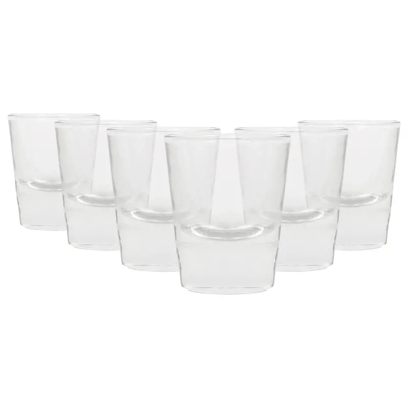 Short-Style 25 Ml Shot Glasses – Set Of 6 Clear Glass 1