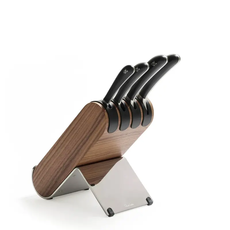 Signature Q Walnut Knife Block Set 1
