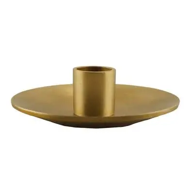 Simplicity Gold-Tone Taper Candle Holder 1