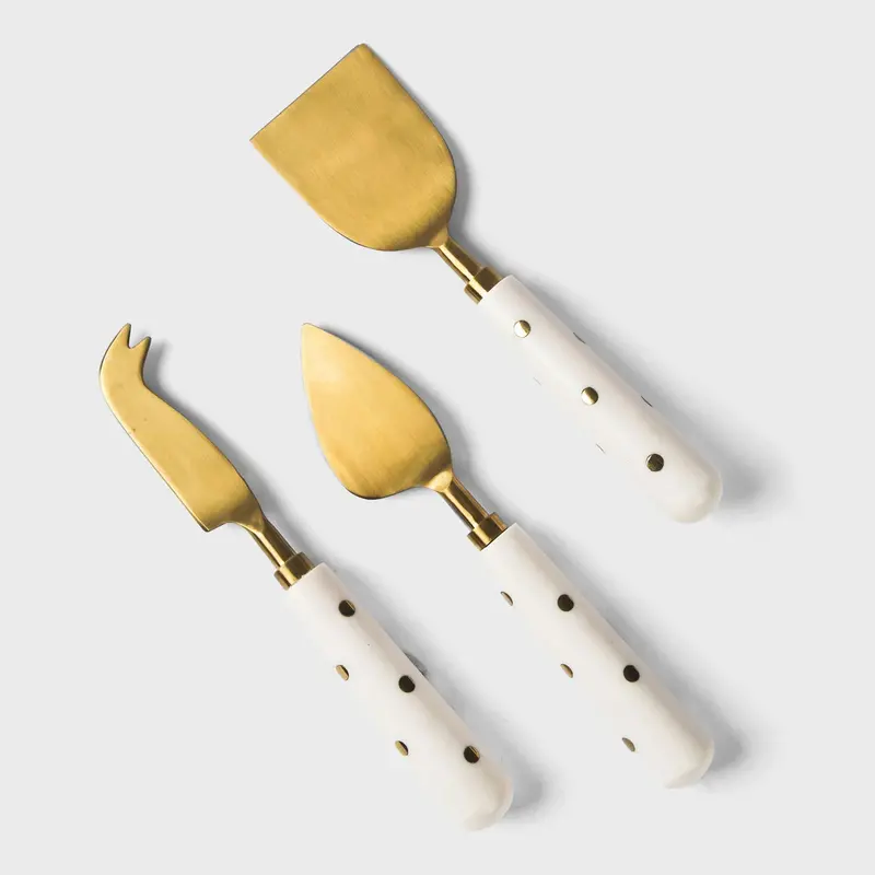 Sitara Cheese Service Set With Knife, Fork And Chisel In Coordinated Style 1