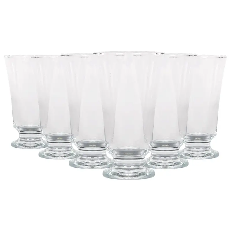 Six 150Ml Troya Footed Glass Tumblers 1