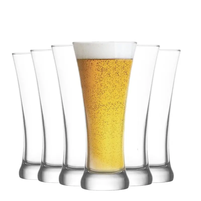 Six 380Ml Sorgum Pilsner-Specific Beer Glasses 1