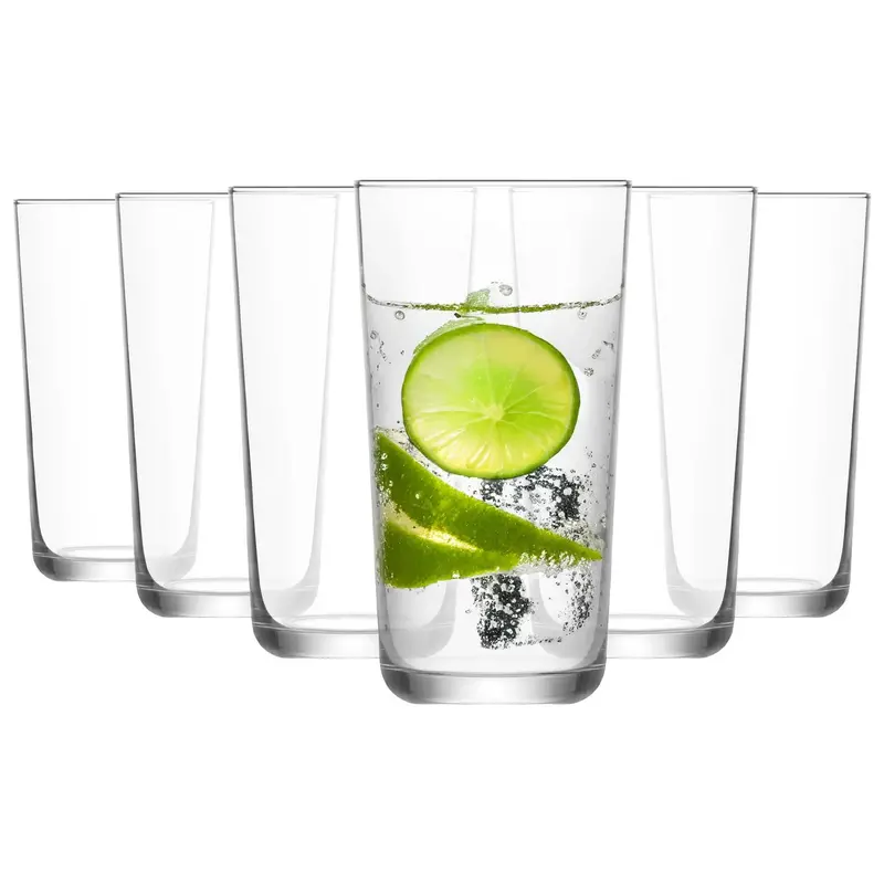 Six 490Ml Assos Highball Drinking Glasses 1