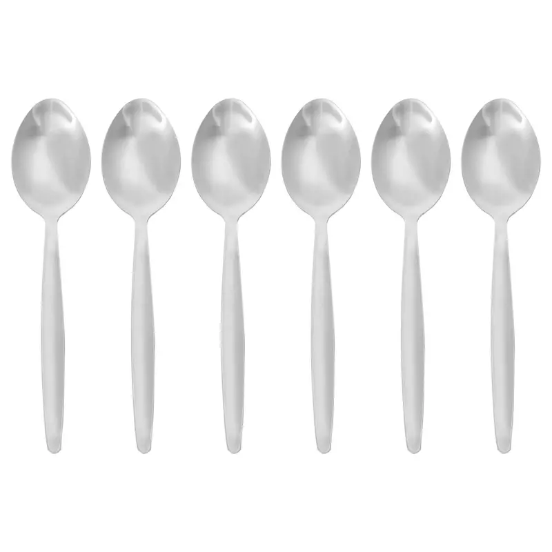 Six-Piece Stainless Steel Dessert Spoon Set – Traditional Finish 1