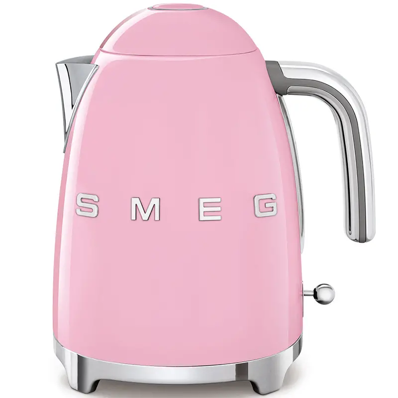 Smeg 3D Logo Electric Kettle – Soft Pink Finish 1