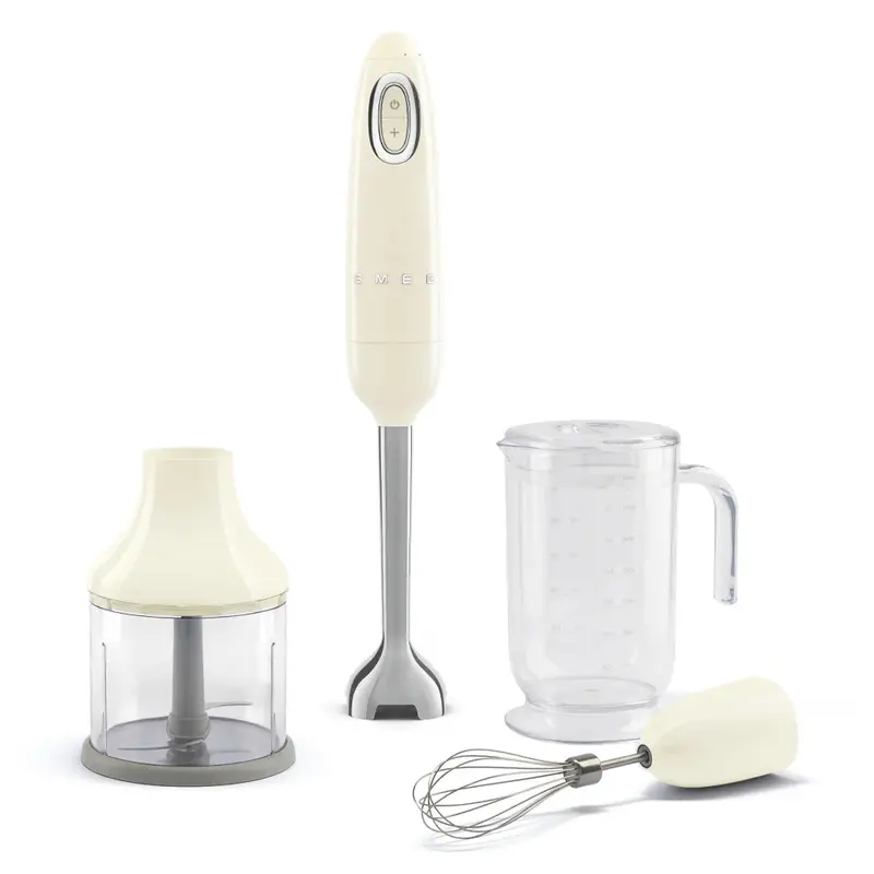 Smeg Cream Retro Hand Blender With Complete Accessory Kit 1