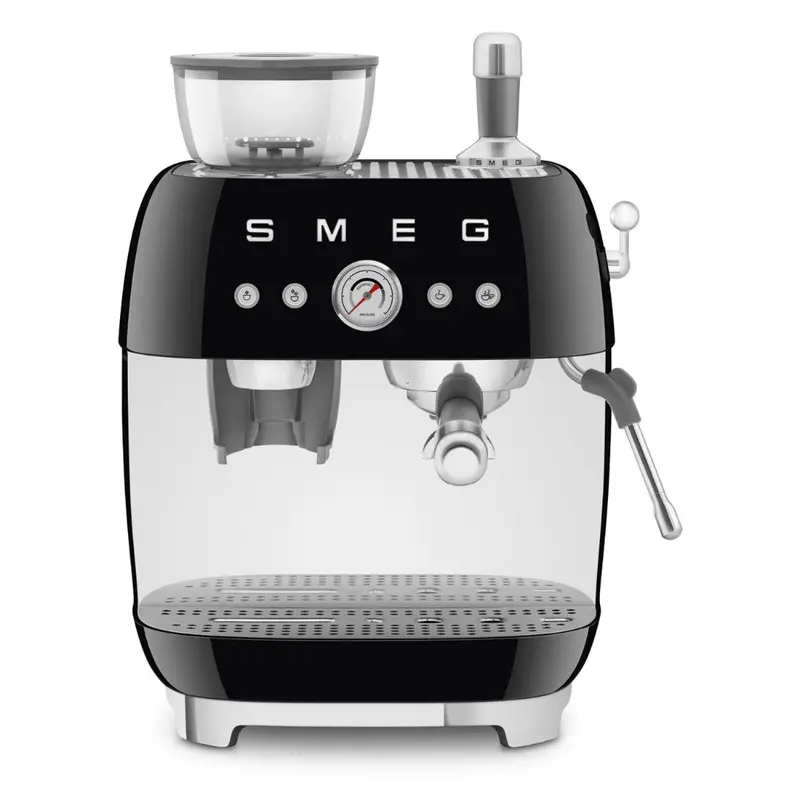 Smeg Retro-Style Semi-Automatic Espresso Machine With Built-In Grinder – Black 2