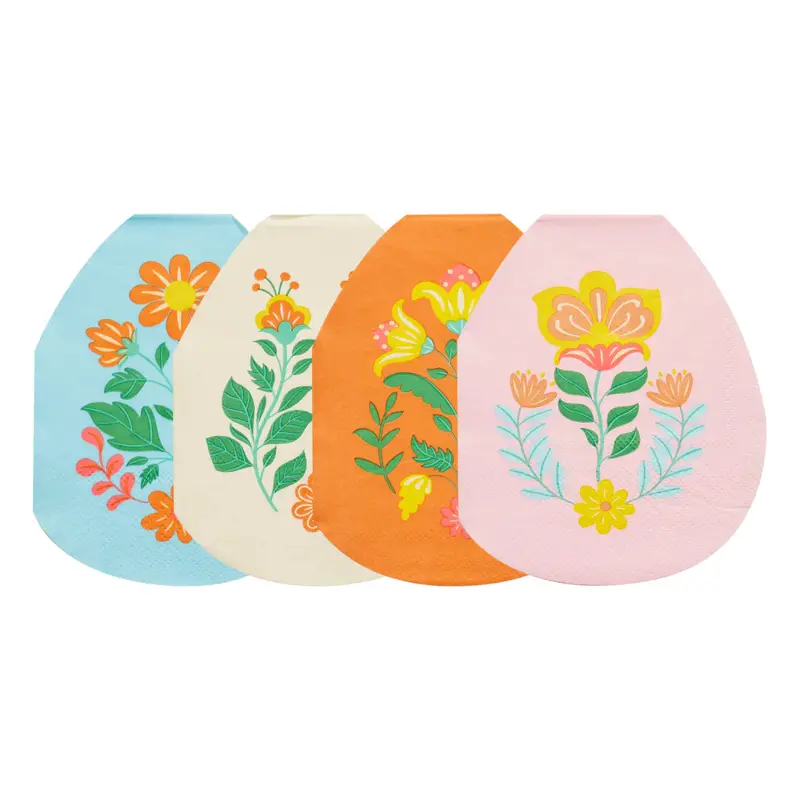Sophistiplate Folklore Easter Die-Cut Lunch Napkins – 16-Piece Assortment 1