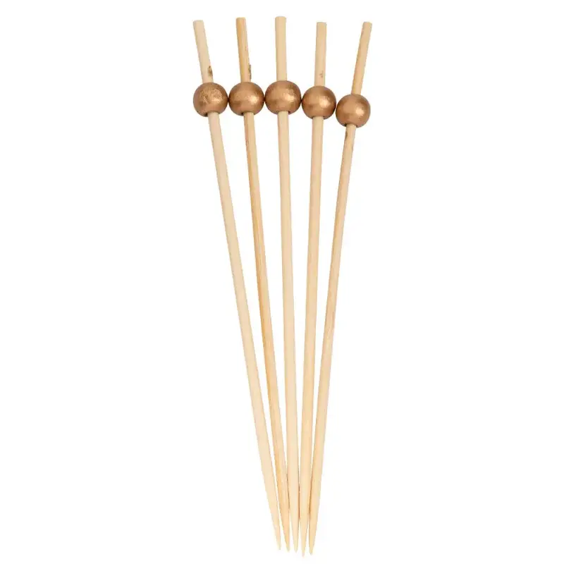 Sophistiplate Gold Wood Party Picks – 6-Inch Length – 30-Count 1