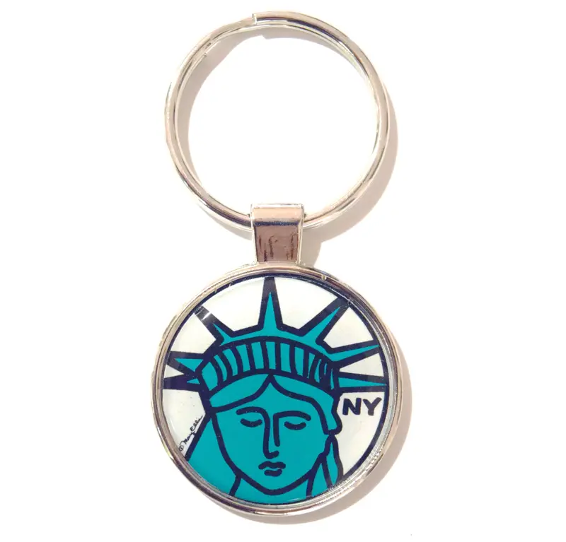 Statue Of Liberty Miniature Keychain – Nyc Landmark Design 1