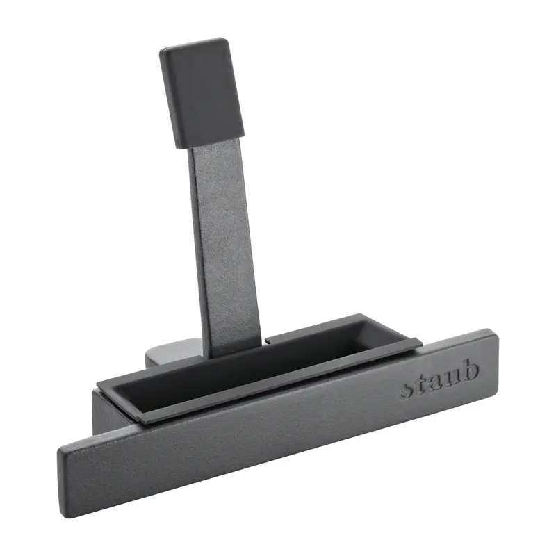 Staub Cast Iron Lid Stand – Vertical Black Holder 1
