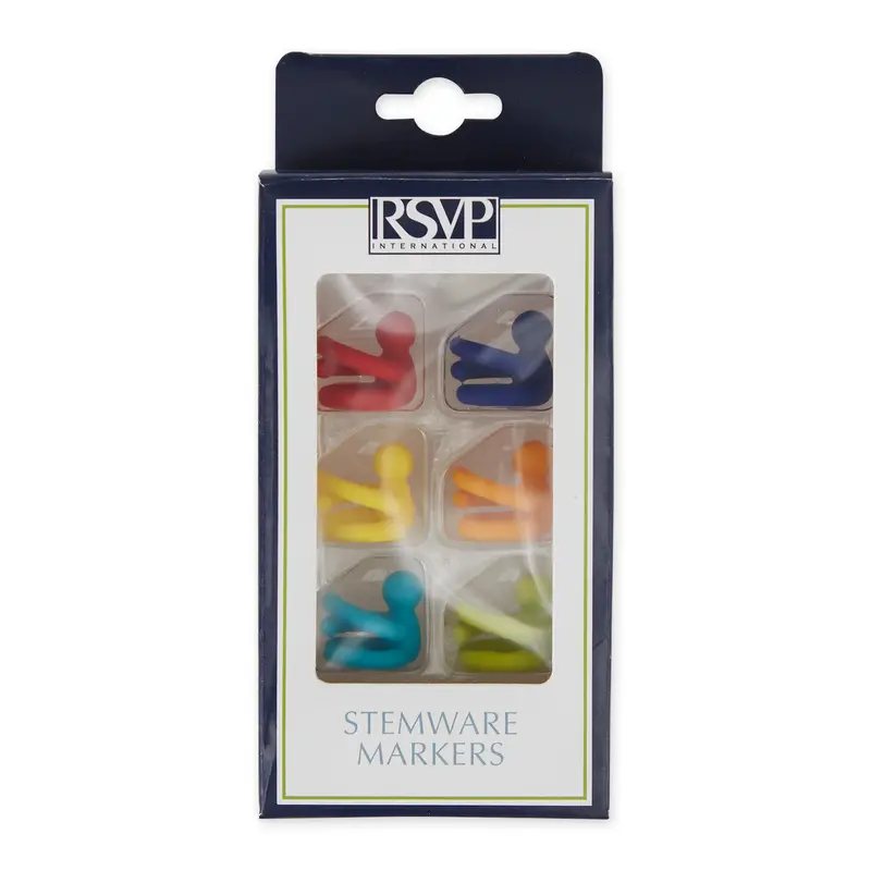 Stemware Ring Markers – Elegant Glass-Labeling Set 1