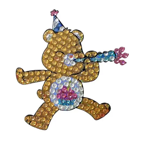 Stickerbeans Birthday Care Bear Sparkle Sticker – 2-Inch Celebration-Themed Vinyl Decal 1