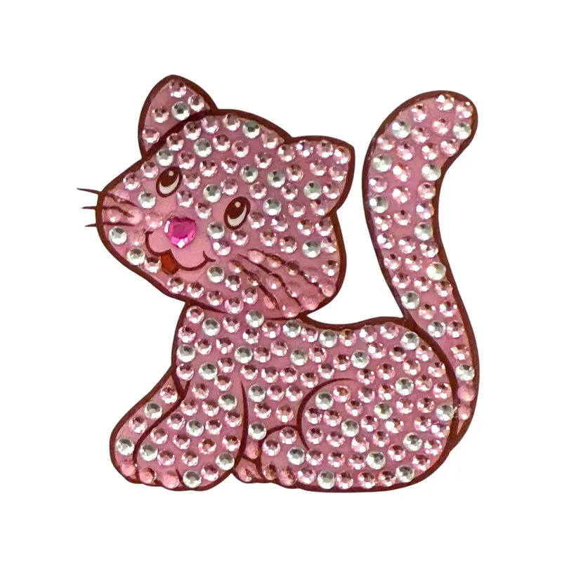Stickerbeans Custard The Cat Sparkle Sticker – 2" Strawberry Shortcake Theme 1