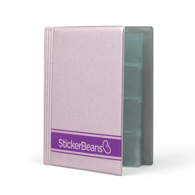 Stickerbeans Lavender Glitter Collector’S Album – 12 Pages, 144 Sticker Slots 1