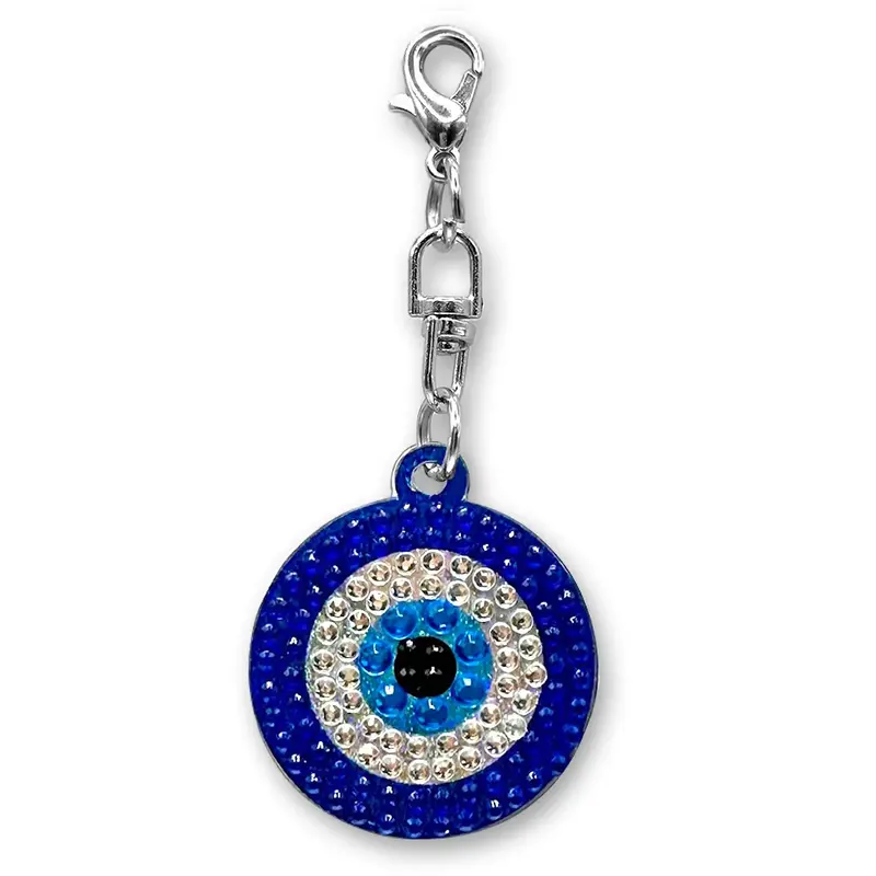 Stickerbeans Rhinestone Evil Eye Charm – Clip-On Sparkle Accessory 1