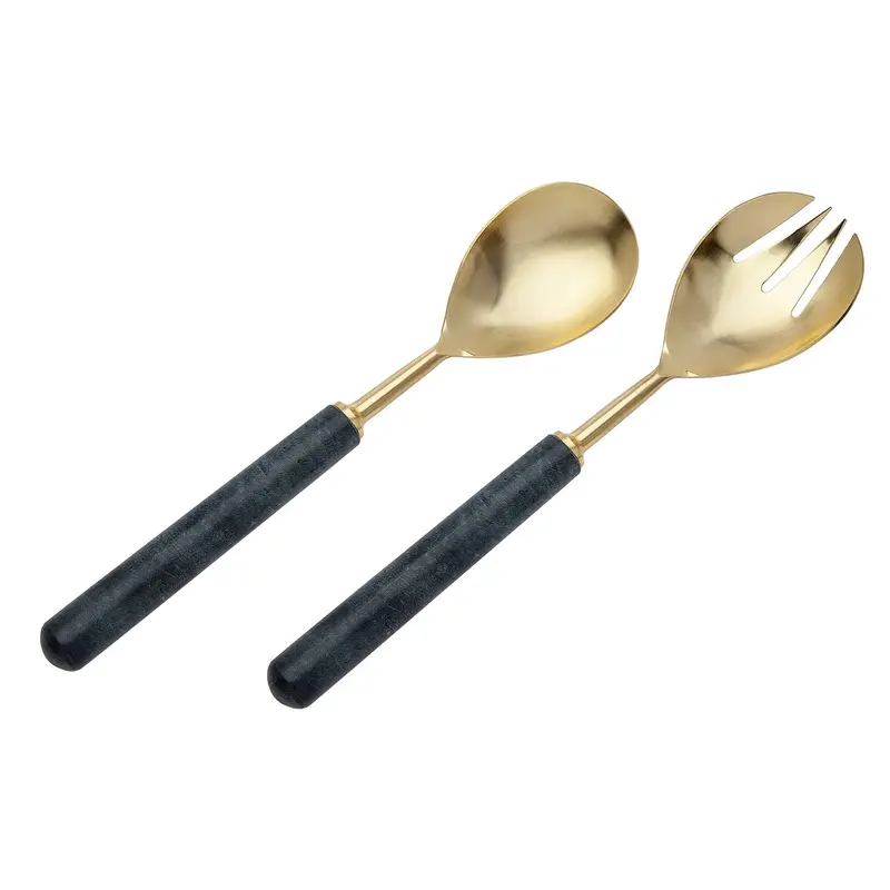 Stone Dust Finish Salad Servers (2-Piece) 1