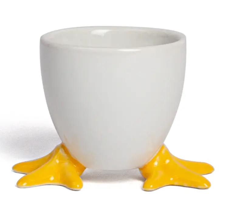 Sunny Side Up Ceramic Egg Cup For Kala Egg-White Facial Soap 1