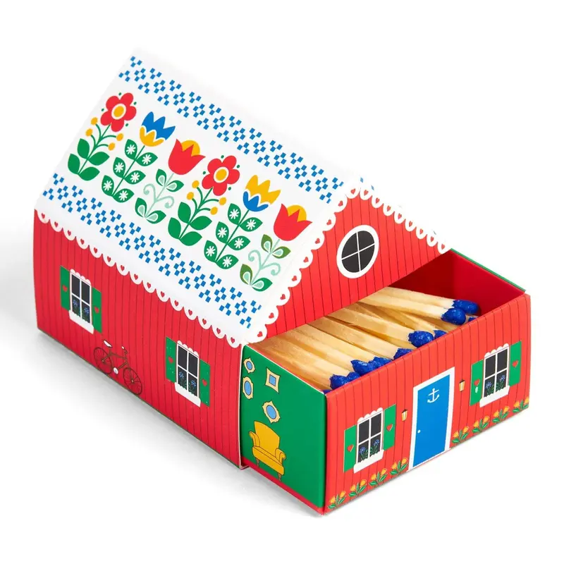 Swedish Dream Mini Matchbox Cottage – Handcrafted 100-Count Matches 1