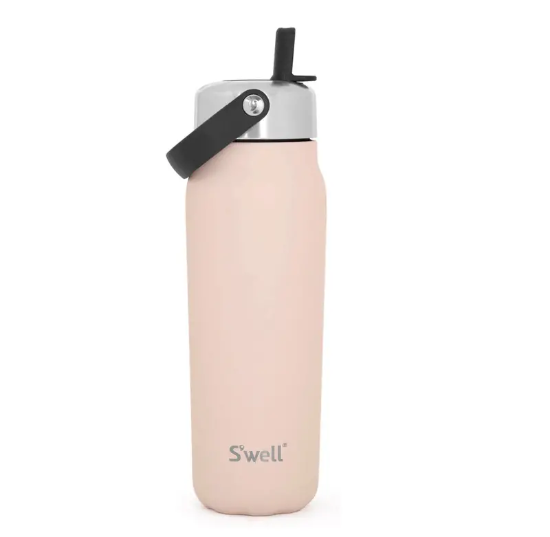 S'Well Explorer 20 Oz Flip-Straw Insulated Bottle – Himalayan Salt Aesthetic 1