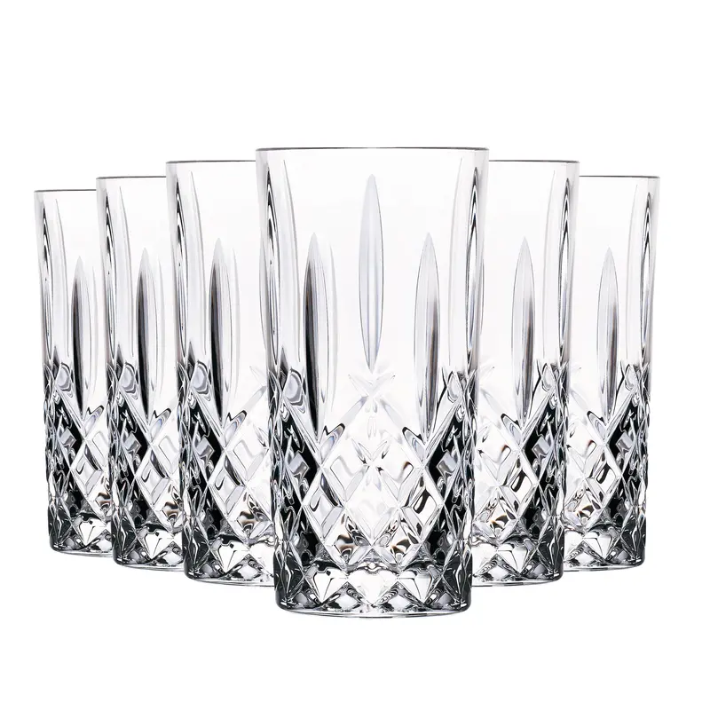 Tall Highball Glasses – 396Ml, Set Of 6 1