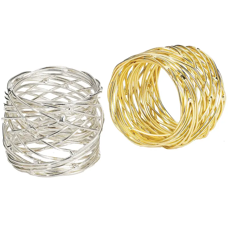 Tara Napkin Rings By Bodrum Linens – Set Of 4 1