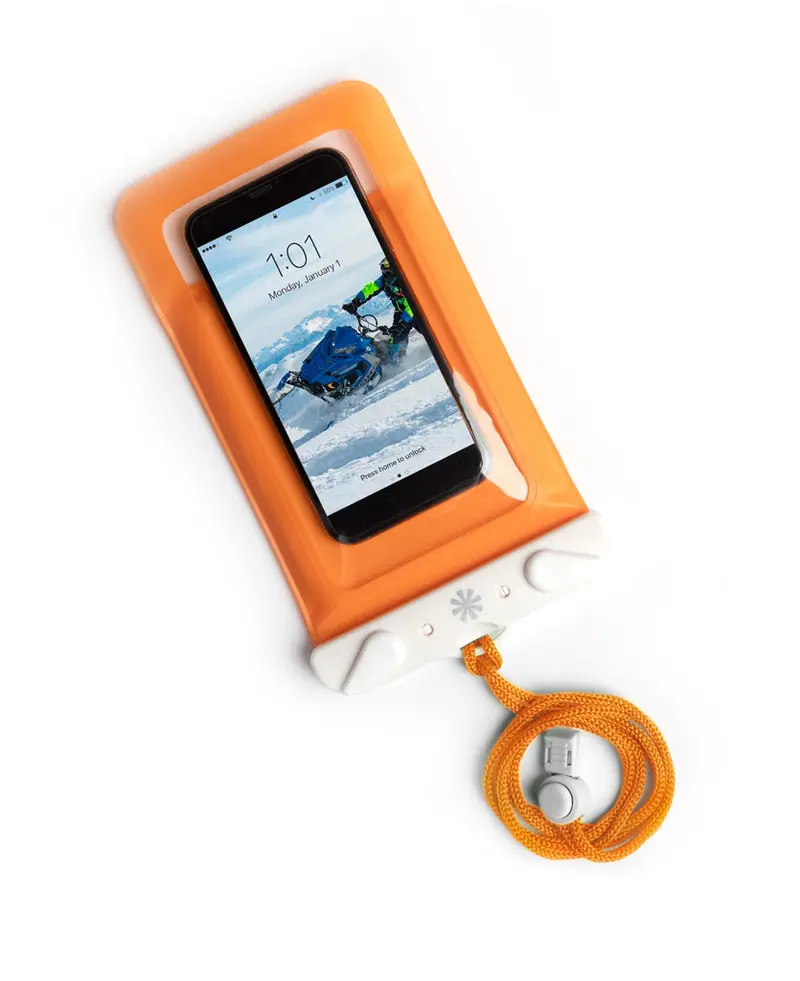 Tech Candy Dry Spell Waterproof Phone Pouch – Vibrant Orange 1
