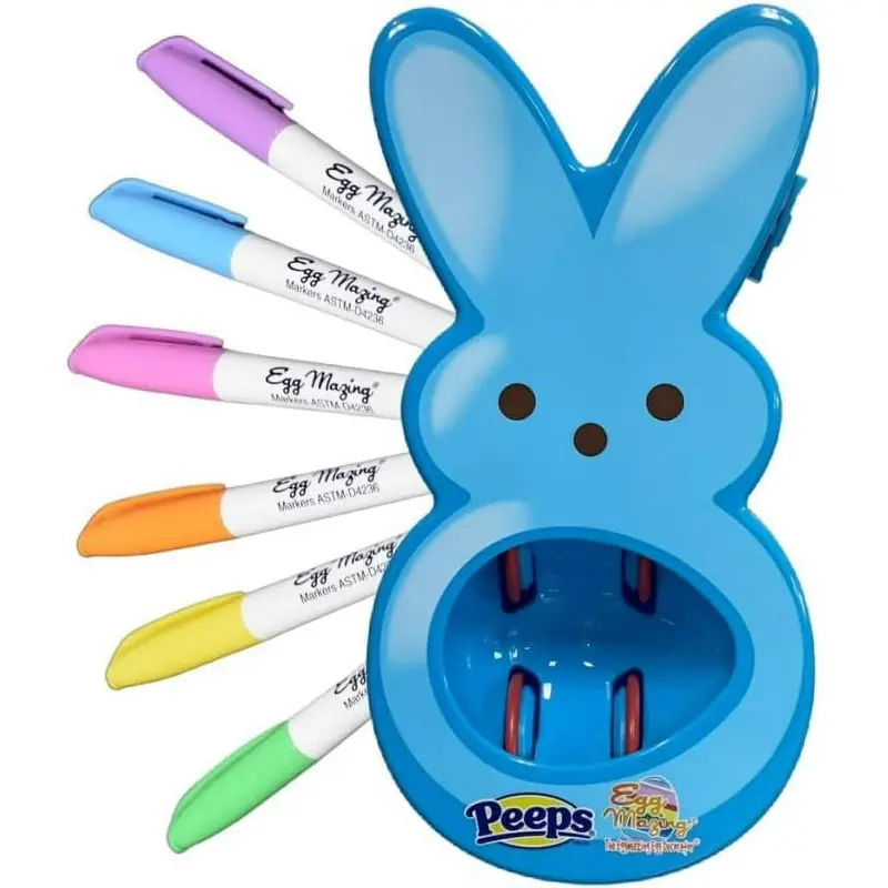 The Eggmazing Easter Decorating Kit – Peeps Bunny Theme, Blue Edition 1
