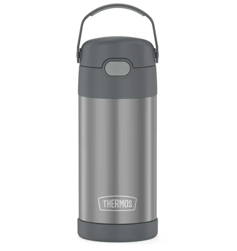 Thermos Funtainer Kids’ Insulated Water Bottle – 12 Oz, Slate Grey 1