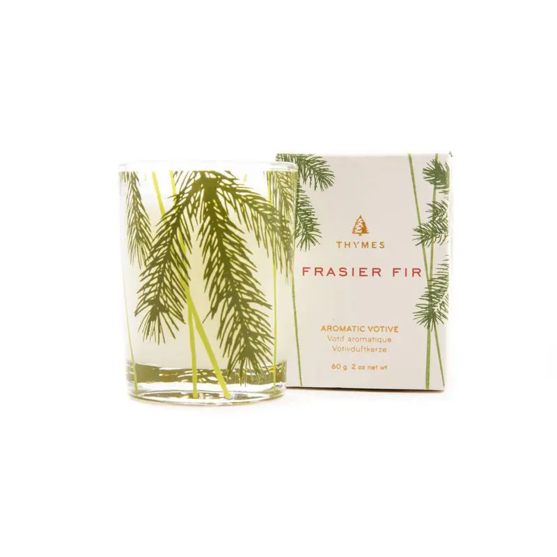 Thymes Frasier Fir Decorative Poured Candle – Pine Needle Design, 2 Oz 1