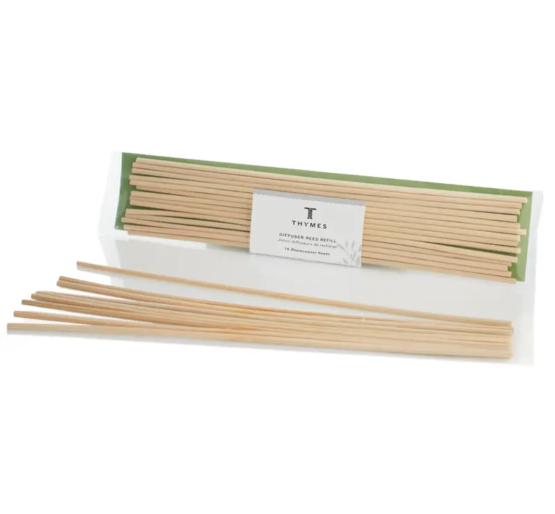 Thymes Reed Diffuser Refill Bundle – 14 Natural Fiber Sticks For Continuous Fragrance 1