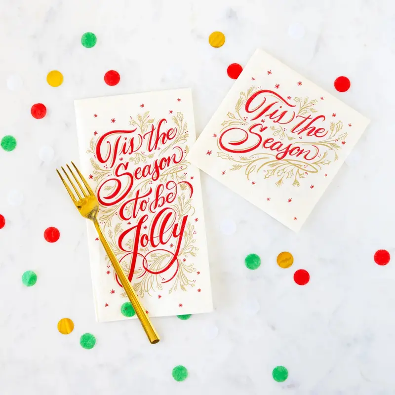Tis The Season Beverage Napkins By Hester & Cook – Pack Of 20 1