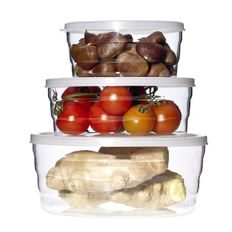 Trendglas Centric Microwave-Safe Container Set With Snap-On Lids 1