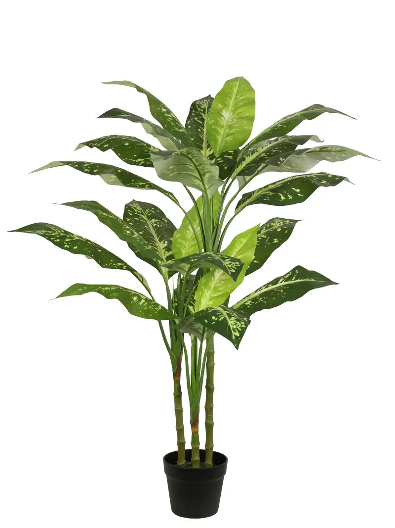 Triple-Trunk Faux Evergreen Tree For Home Decor 1