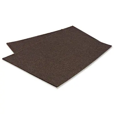 Trugaurd Self-Adhesive Felt Pads – Brown 4.25" X 6" Sheets – 2-Pack 1