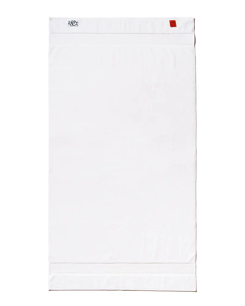 Two-Sided Stripe Stretch Towel – Typical Goods Workshop White, 30" X 60" 1