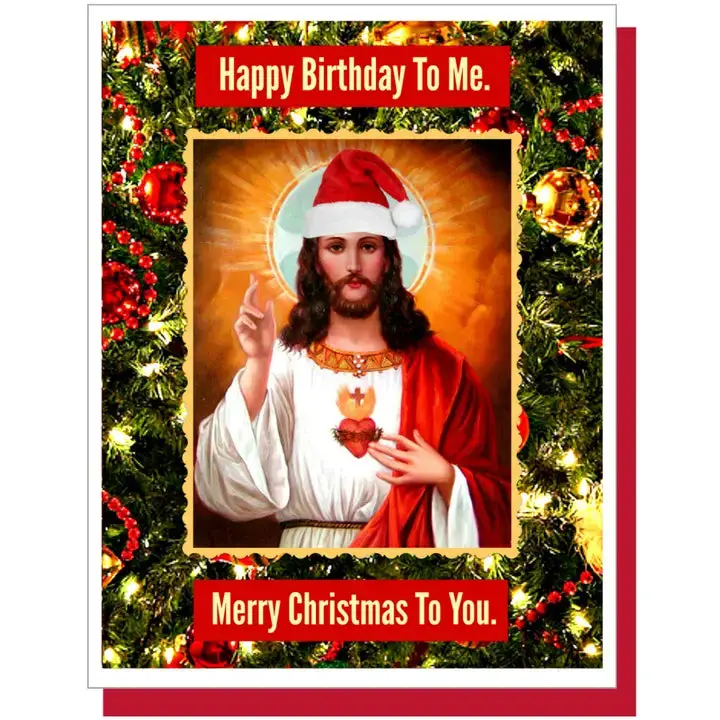 Umlaut Brooklyn Humorous Christmas Card – 'Happy Birthday To Me' Greeting 1