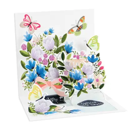 Up With Paper 3D Mason Jar Greeting Card – Pop-Up Trinket Format 1