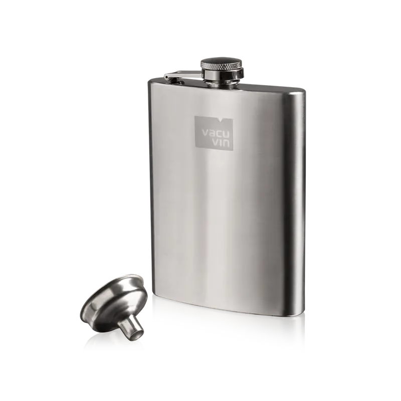 Vacu Vin 8-Ounce Stainless Steel Hip Flask 1