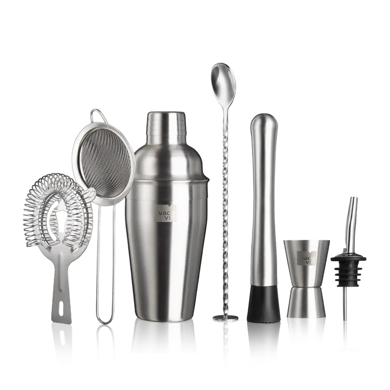 Vacu Vin Stainless Steel 7-Piece Cocktail Kit 1