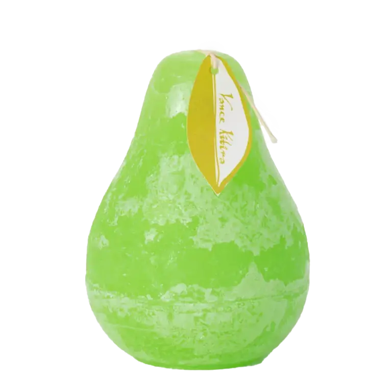 Vance Kitira Timber Pear Scented Candle In Lollipop Green – 4.5" 1