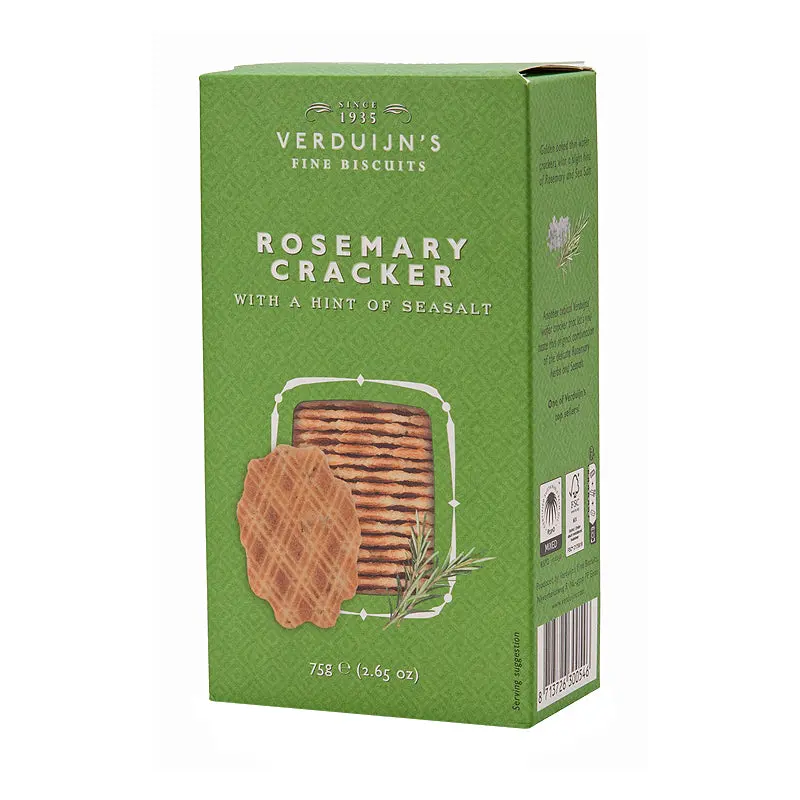 Verduijn'S Rosemary Herb Crackers – Savory Baked Snack 1