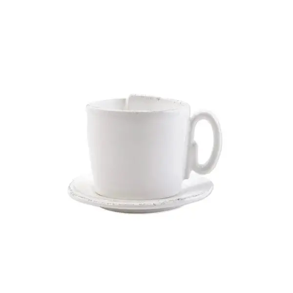 Vietri Lastra Porcelain Cup And Saucer Set 1