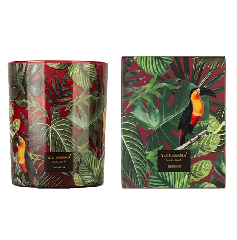 Vila Hermanos Jungletopia Wild Musk Scented Candle – 7 Oz Soy Wax Blend 1
